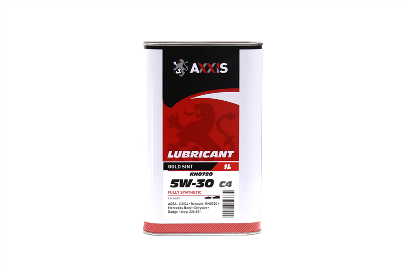 Олива моторна AXXIS 5W-30 С4 RN0720 Gold Sint (каністра 1 л)