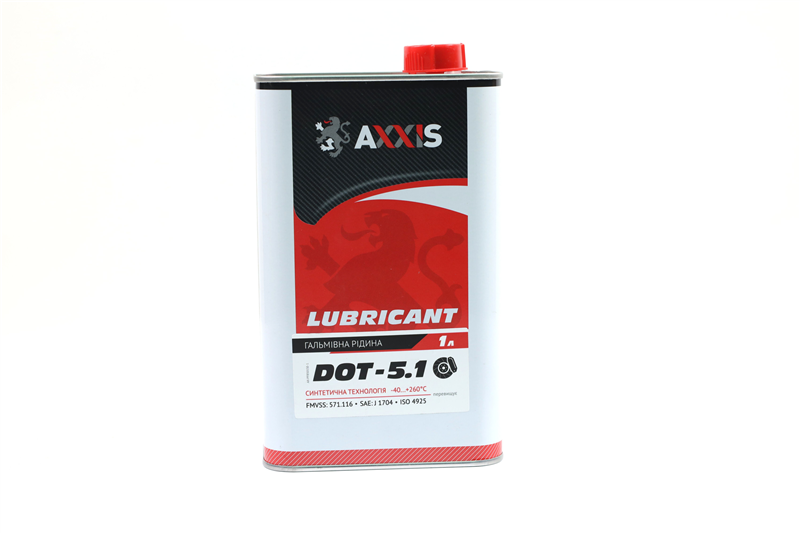Рідина гальм. AXXIS DOT5 (Каністра 1л)