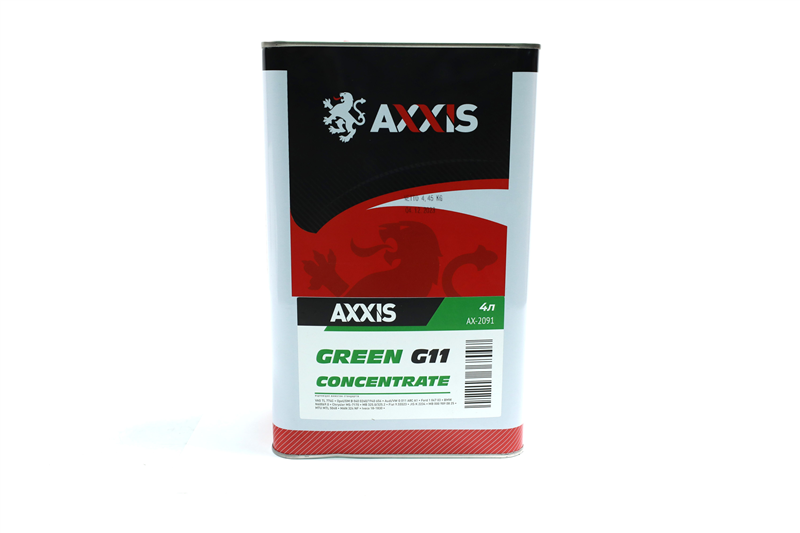 Антифриз  GREEN концентрат G11 (-80C) (Каністра 4л)
