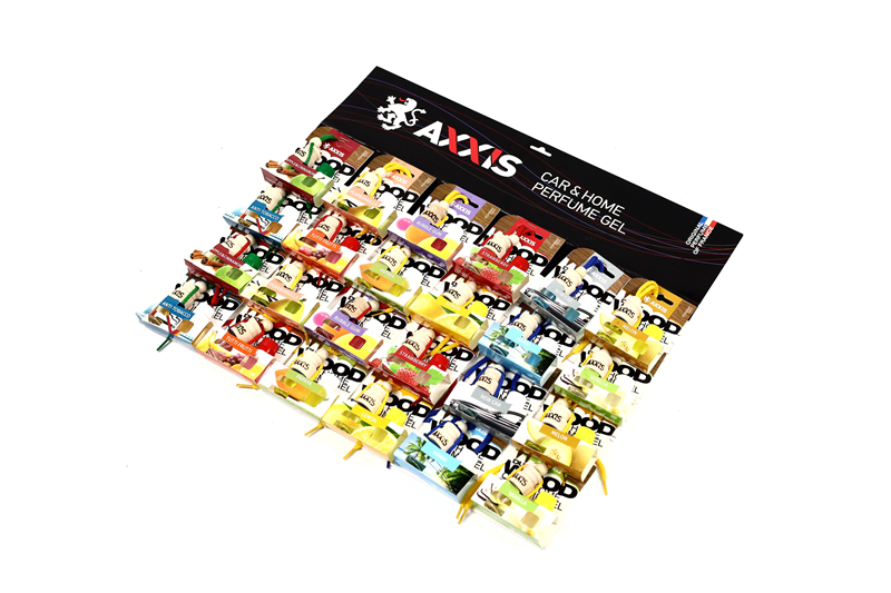 Ароматизатор AXXIS "MIX Wood DUOS" на планшеті 24шт (12 ароматів)