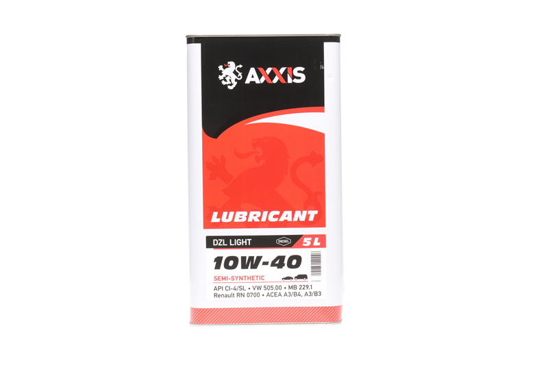 Олива моторна AXXIS 10W-40 DZL Light (Каністра 5л)