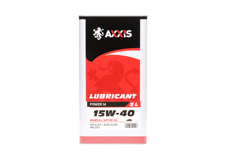 Масло моторне axxis 15w-40 power m (каністра 5л)