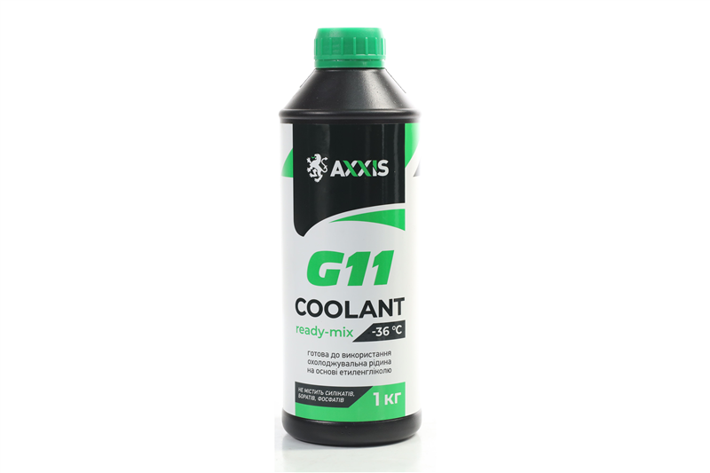 Антифриз GREEN G11 Сoolant Ready-Mix -36°C (зелений) (Каністра 1кг)
