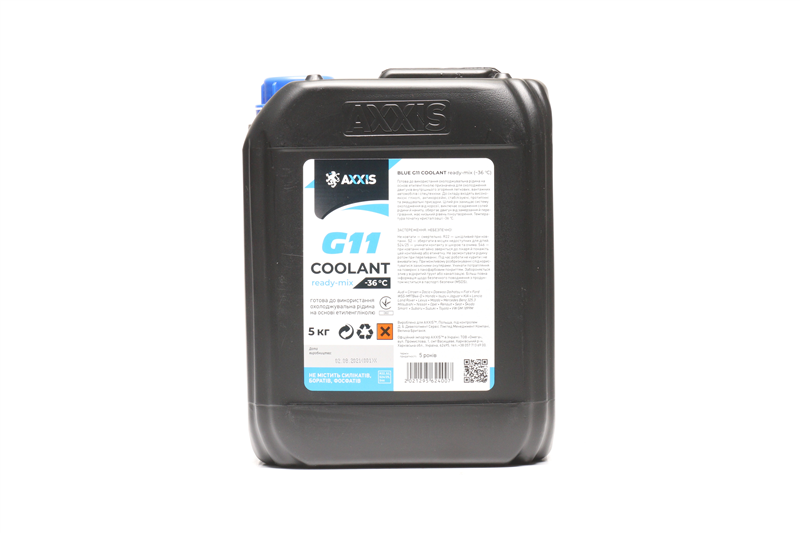 Антифриз BLUE G11 Сoolant Ready-Mix -36°C  (синій) (Каністра 5кг)