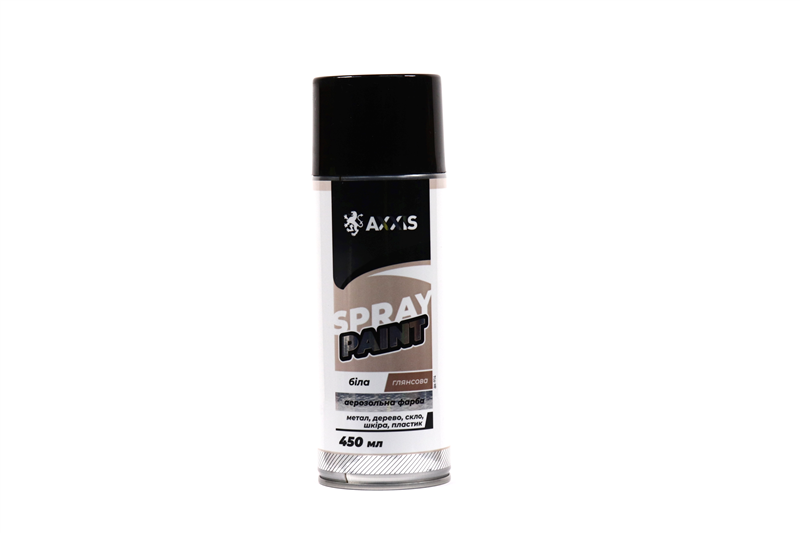 Фарба біла глянсова (балон 450ml) 