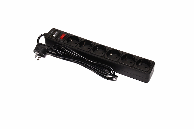 Сітковий фільтр, підовжувач із usb2 optima base 6 1,5m white провід 3*0,75мм2 