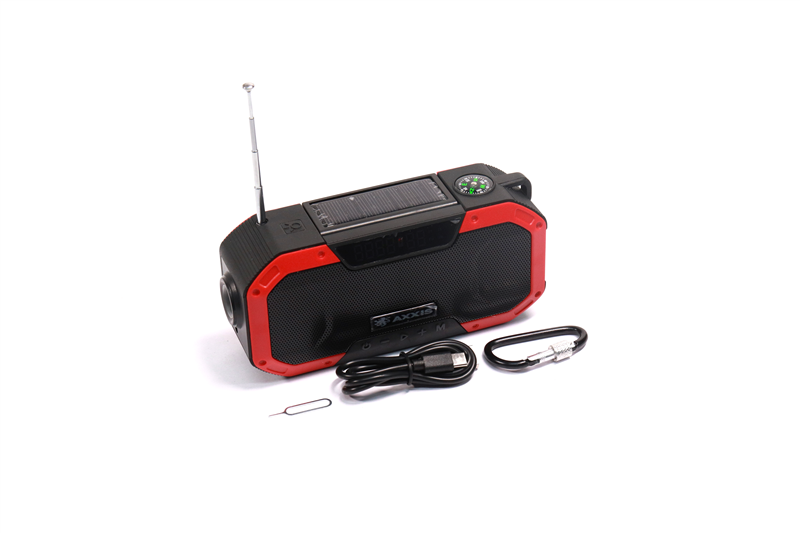 Ліхтар-Колонка Bluetooth, PowerBank 5000mA, сон.бат  RED