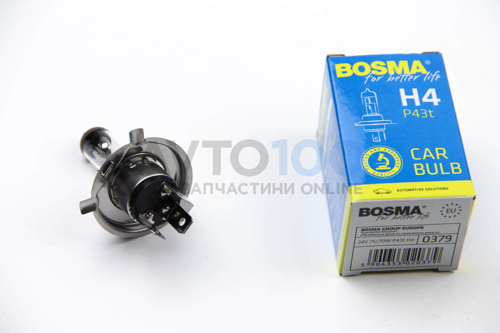 Автолампа H4 24V 75/70W P43T