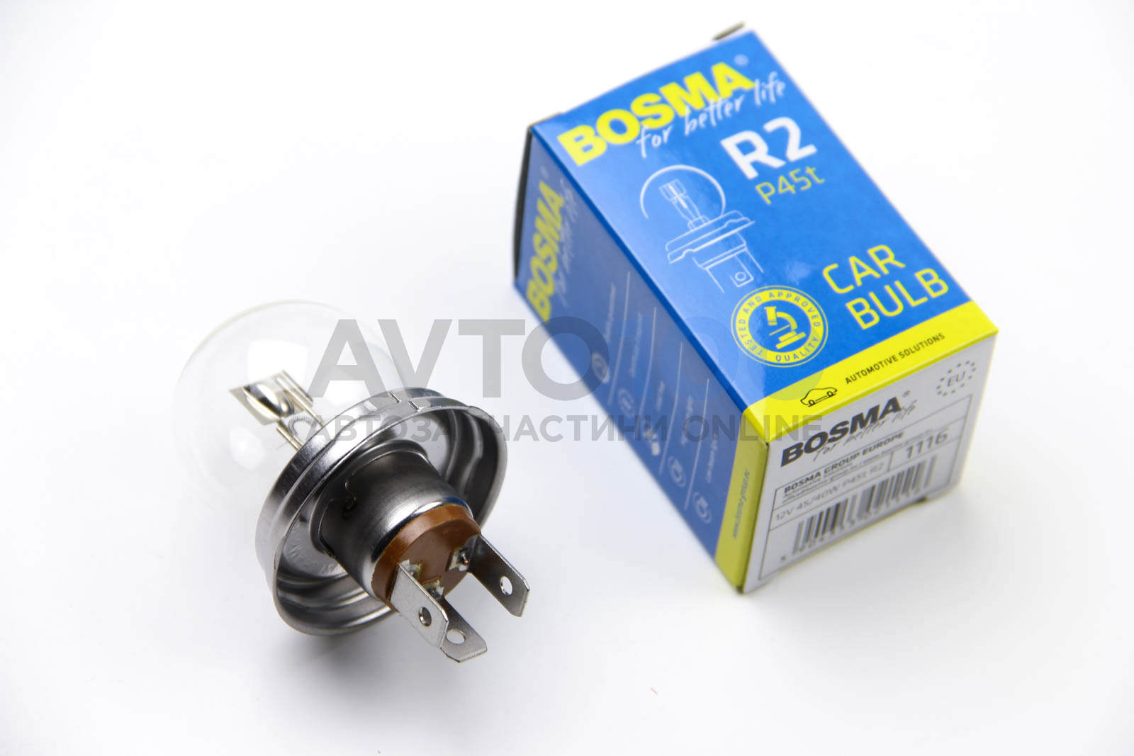 Автолампа P45T 12V 45/40W R2