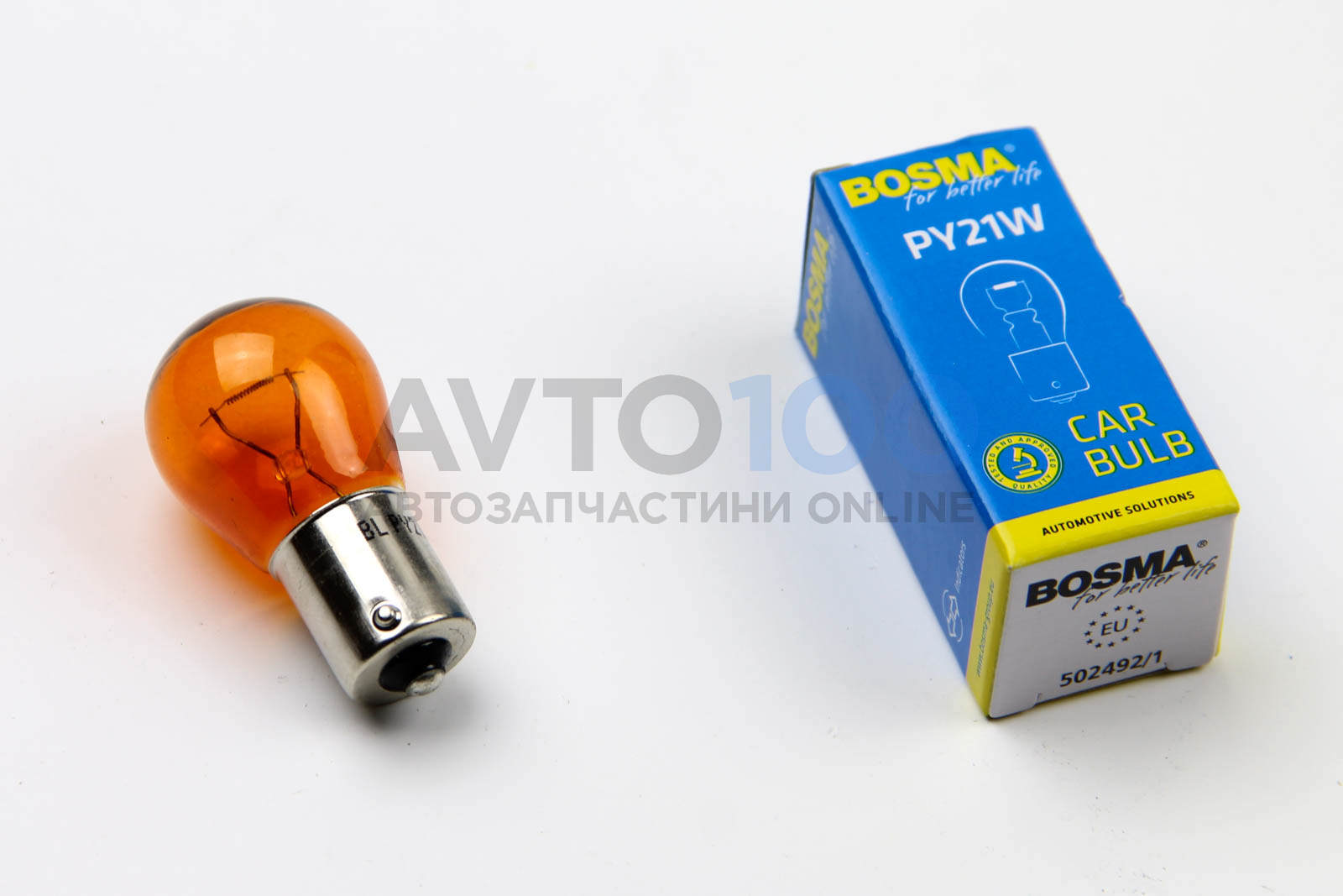 BAU15S 24V 21W PY21W Бурштиновий в коробці 1шт
