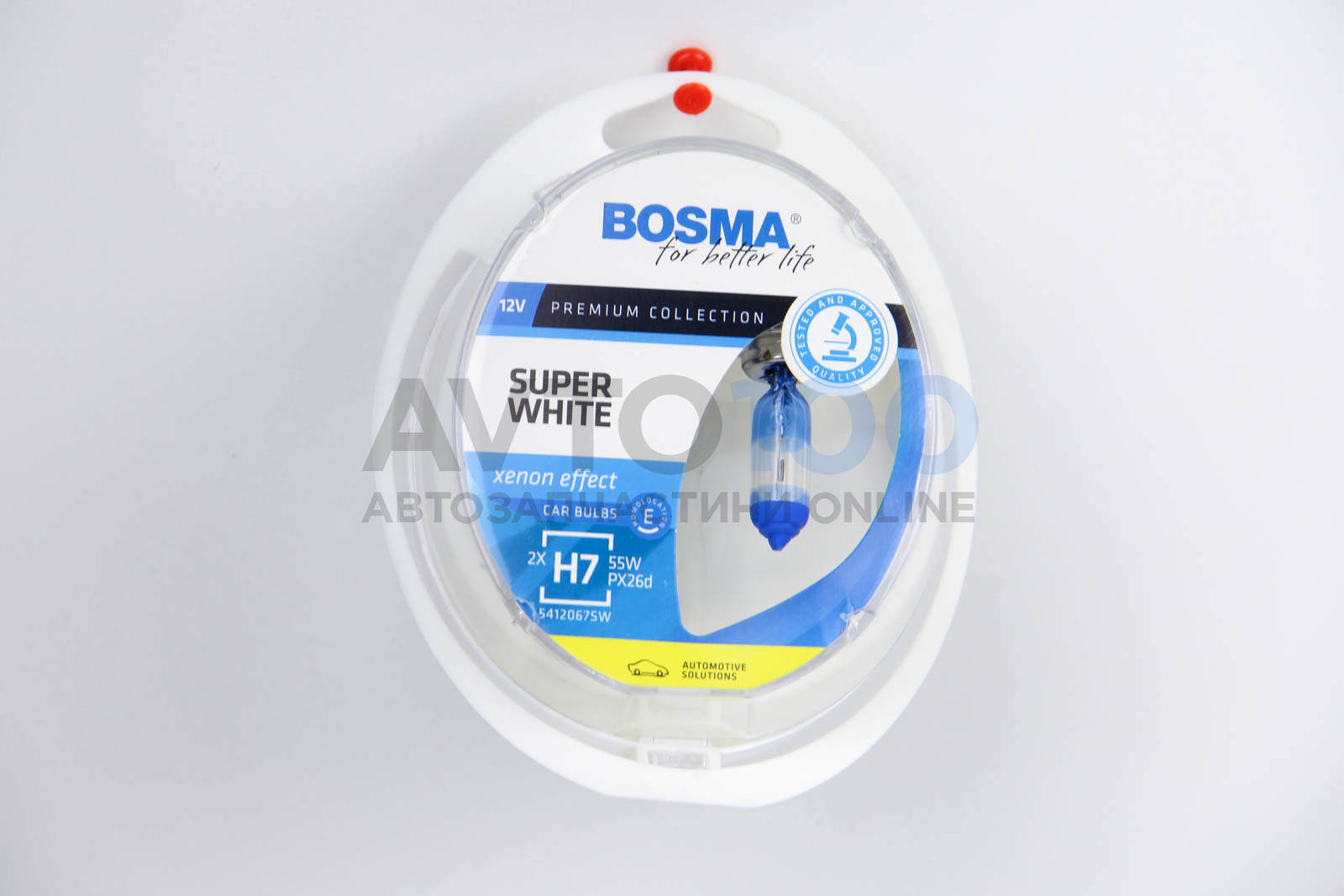 H7 SUPER WHITE 12V 55W PX26D Упаковка 2шт