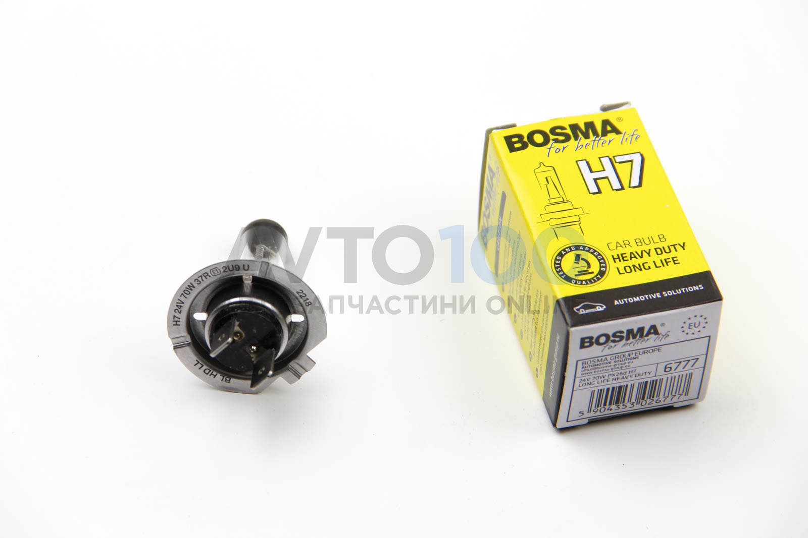 Автолампа H7 24V 70W PX26D LONG LIFE HEAVY DUTY