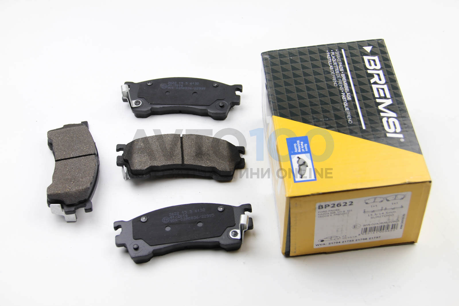 Колодки гальмівні передні Mazda 323/626 94-04