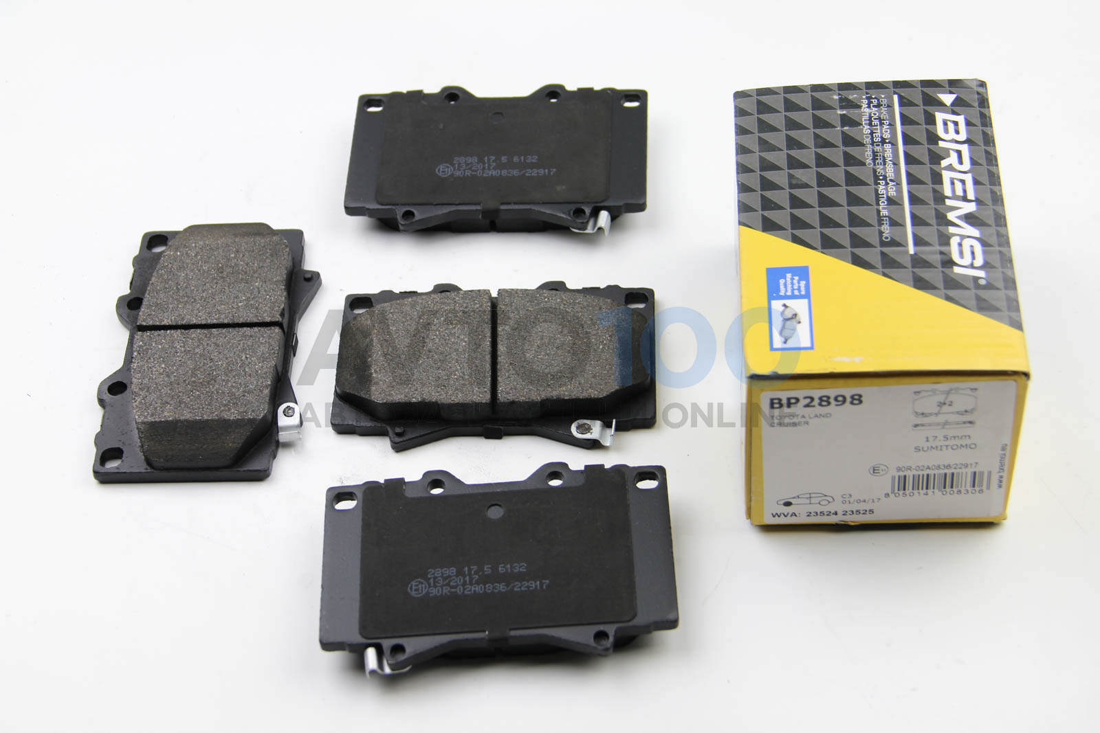 Колодки гальмівні передні Toyota Land Cruiser 90-09 (sumito