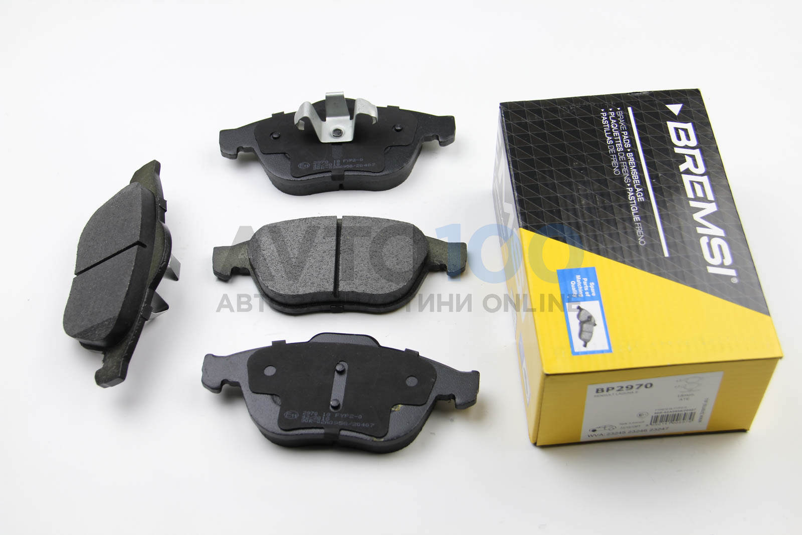 Колодки гальмівні передні Renault Laguna 01- (ATE) (156,3x6