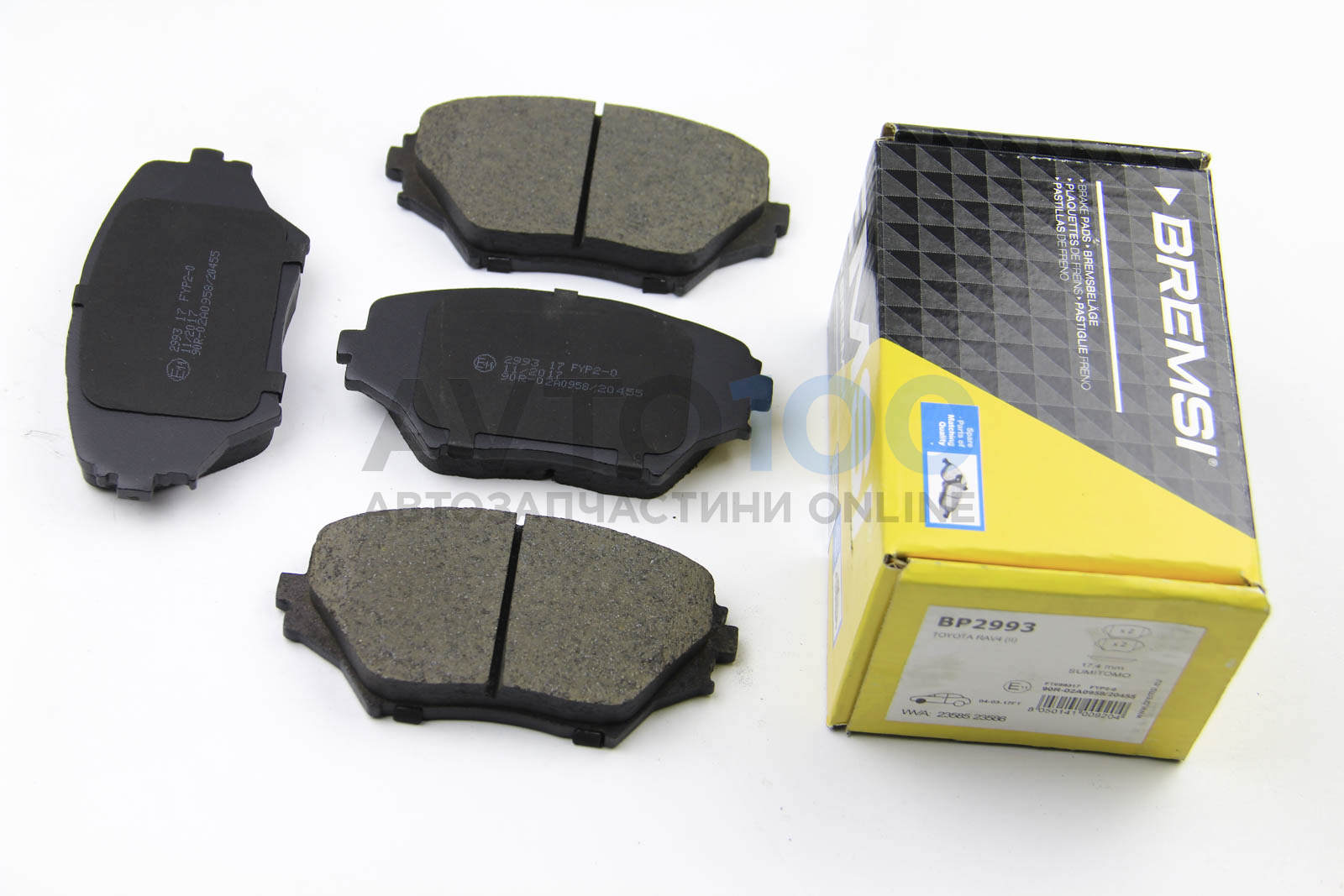 Колодки гальмівні передні Toyota RAV4 94-05 (sumitomo)