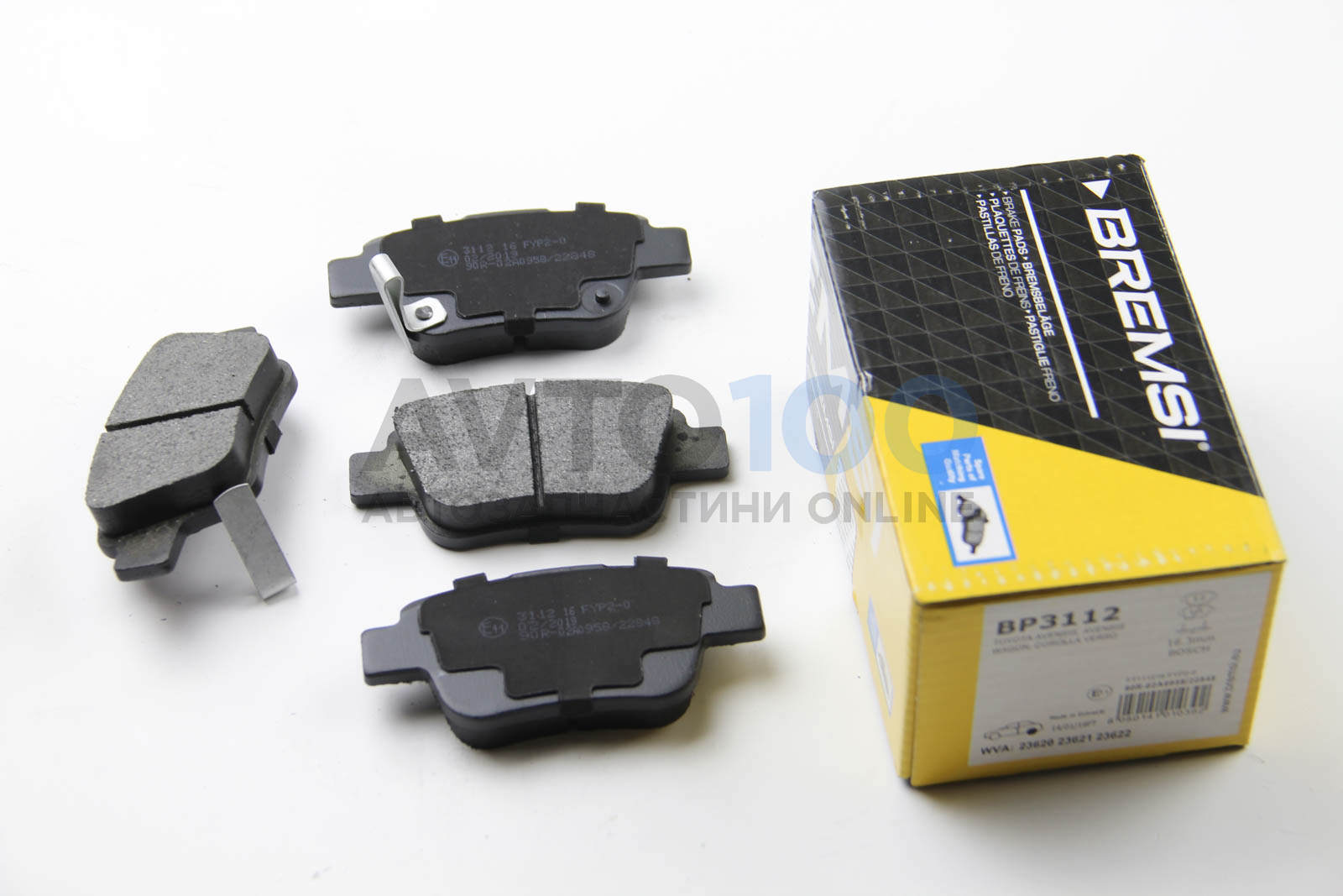 Колодки гальмiвні задні Toyota Avensis 00-08 