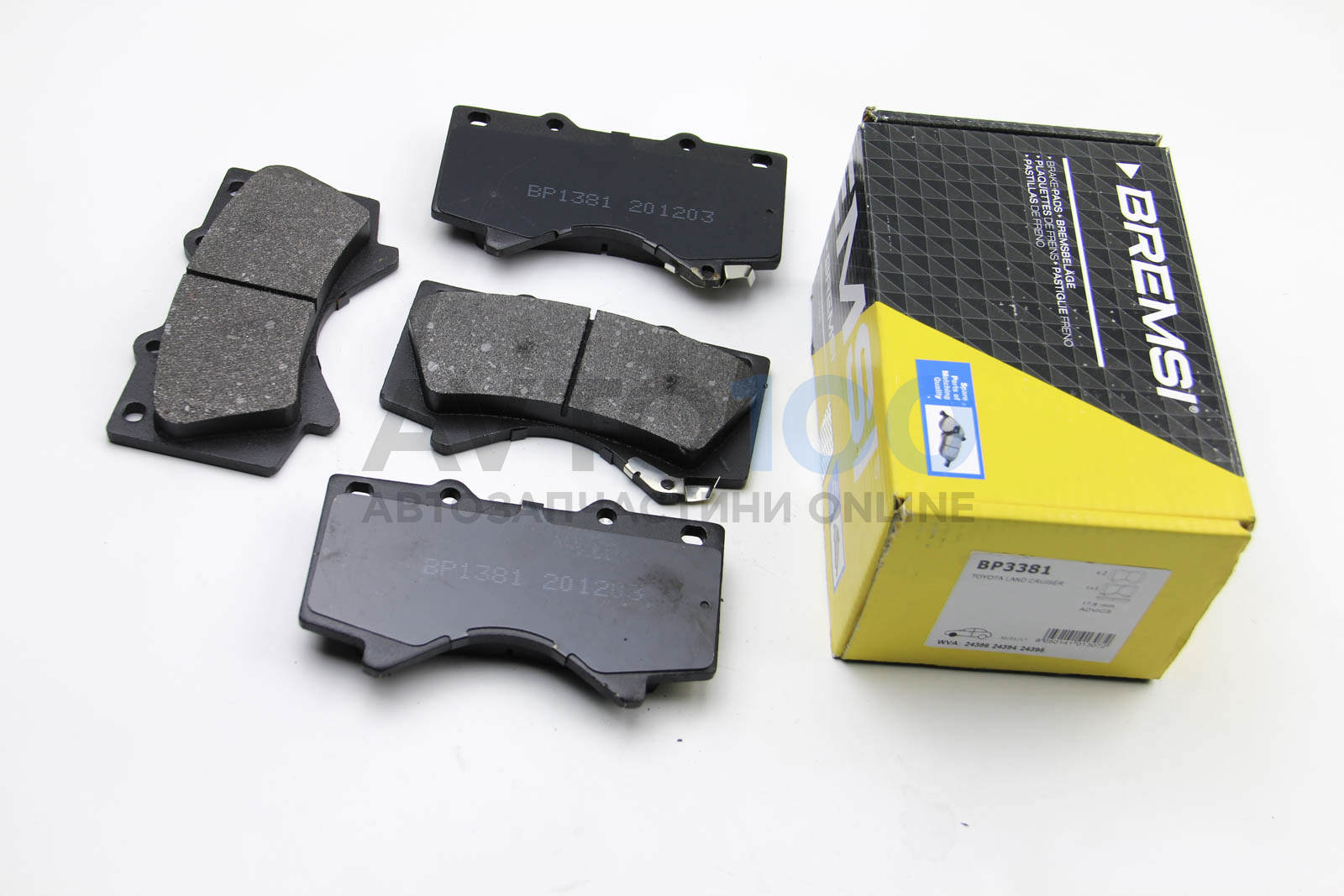 Колодки гальмівні передні Toyota Land Cruiser 08- (advics)