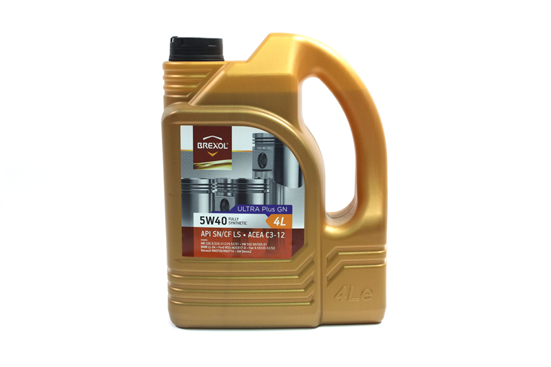Олива моторна brexol ultra plus gn 5w40 api sn / cf ls (каністра 4л)