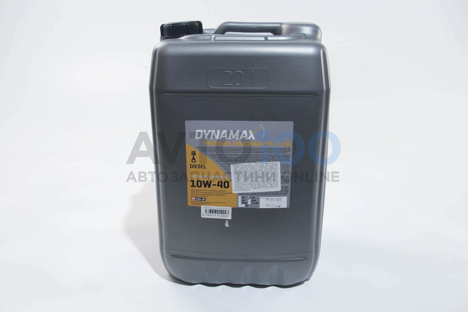 Масло моторне DYNAMAX PREMIUM TRUCKMAN LM 10W40 (20L) (EURO 5, MB228.51)