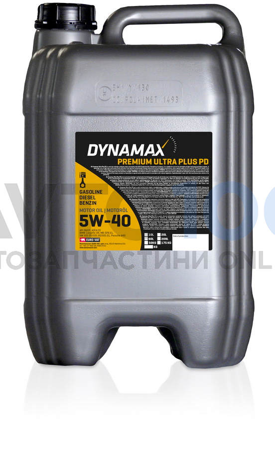 Масло моторне DYNAMAX ULTRA PLUS PD 5W40 (20L)