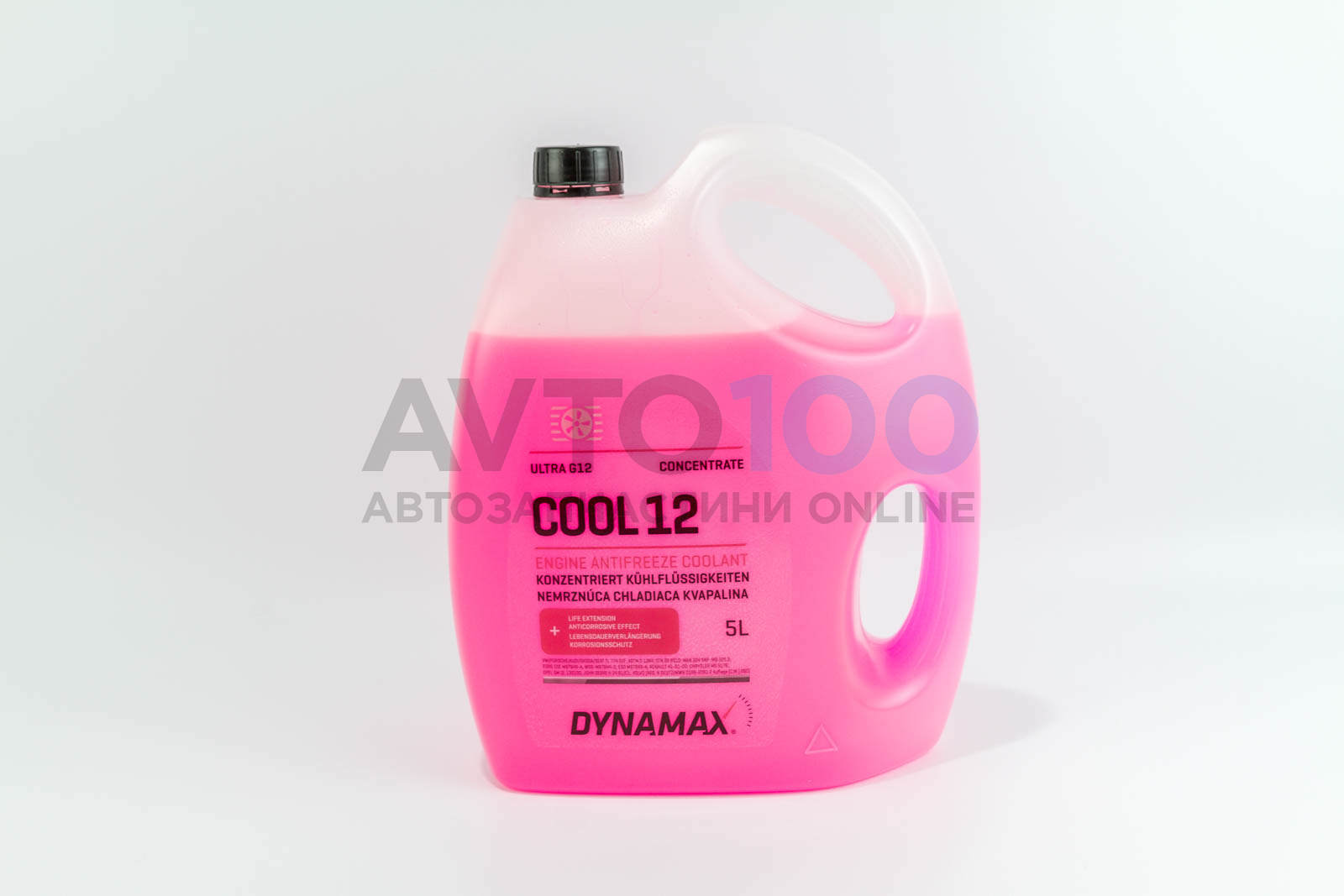 Антифриз G12 DYNAMAX COOL ULTRA (червоний) концентрат (5L)