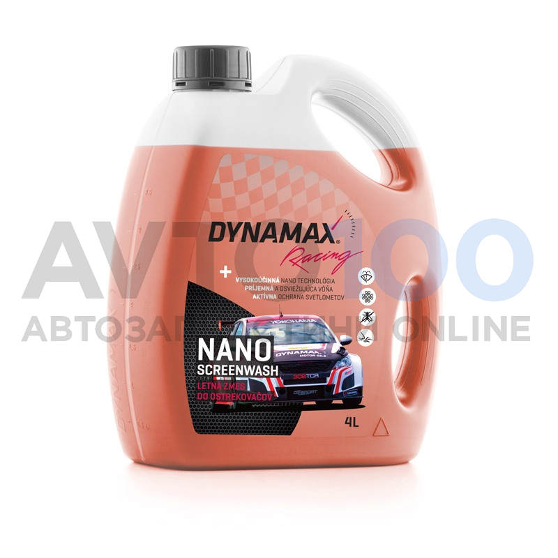 Омивач скла літній DYNAMAX NANO RACING ORANGE (4L)
