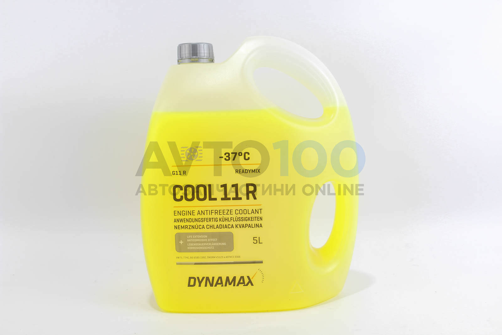 Антифриз G11 Renault DYNAMAX COOL (жовтий)  -37°C готовий (5L)