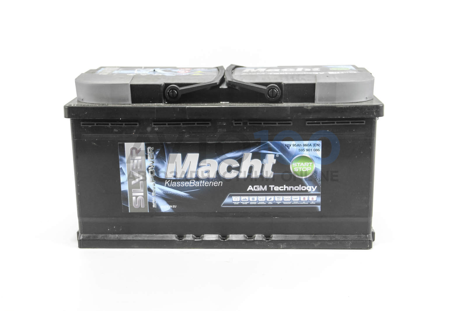 Акумулятор Macht AGM 95 Ah 860 A; 353X175X190