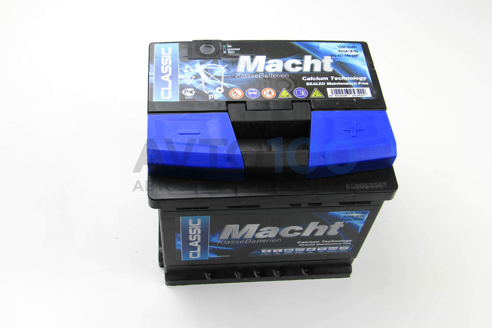 Акумулятор Macht 50Ah/420A 207x175x190