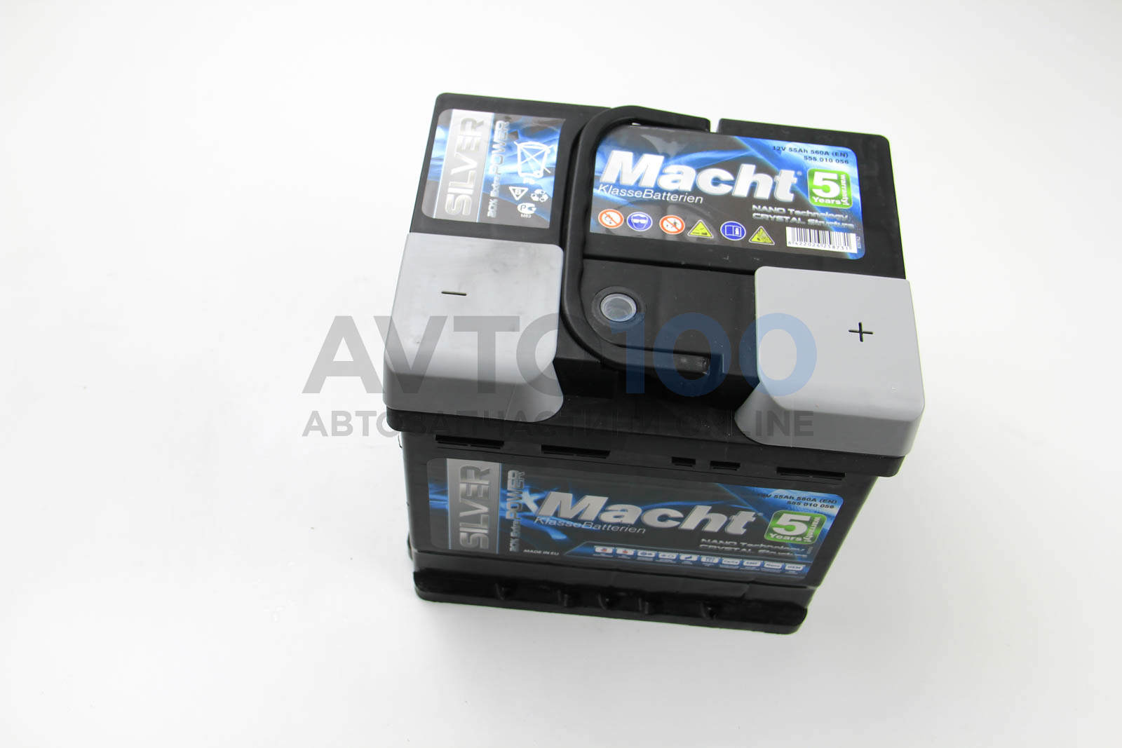 Акумулятор Macht Silver Power 55Ah/560A 207x175x190