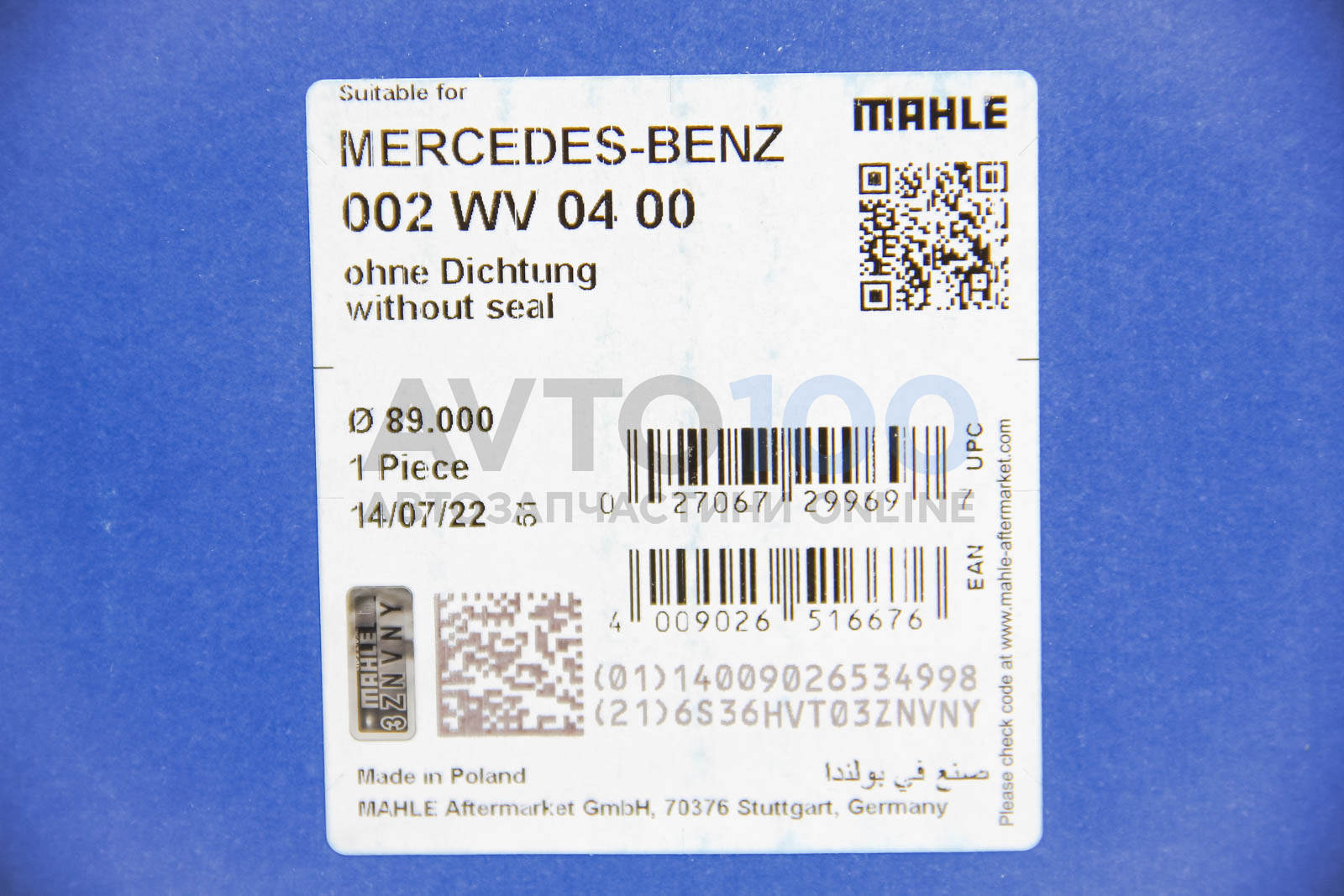 002WV0400 MAHLE