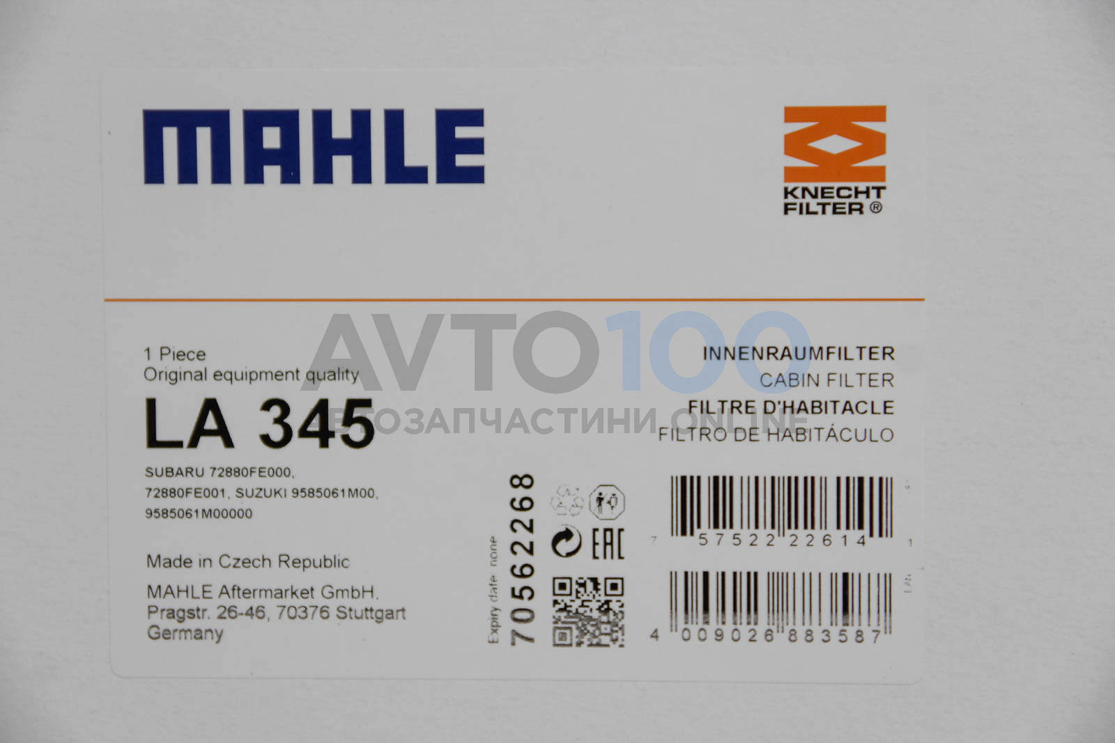 LA345 MAHLE