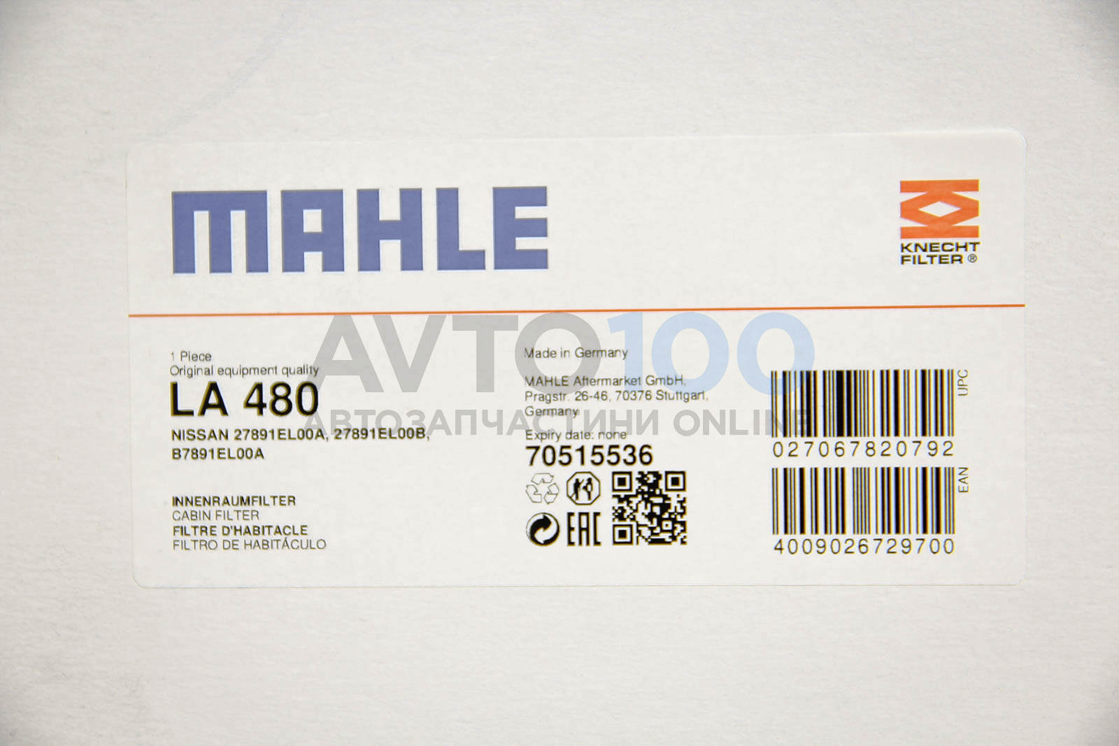 LA480 MAHLE