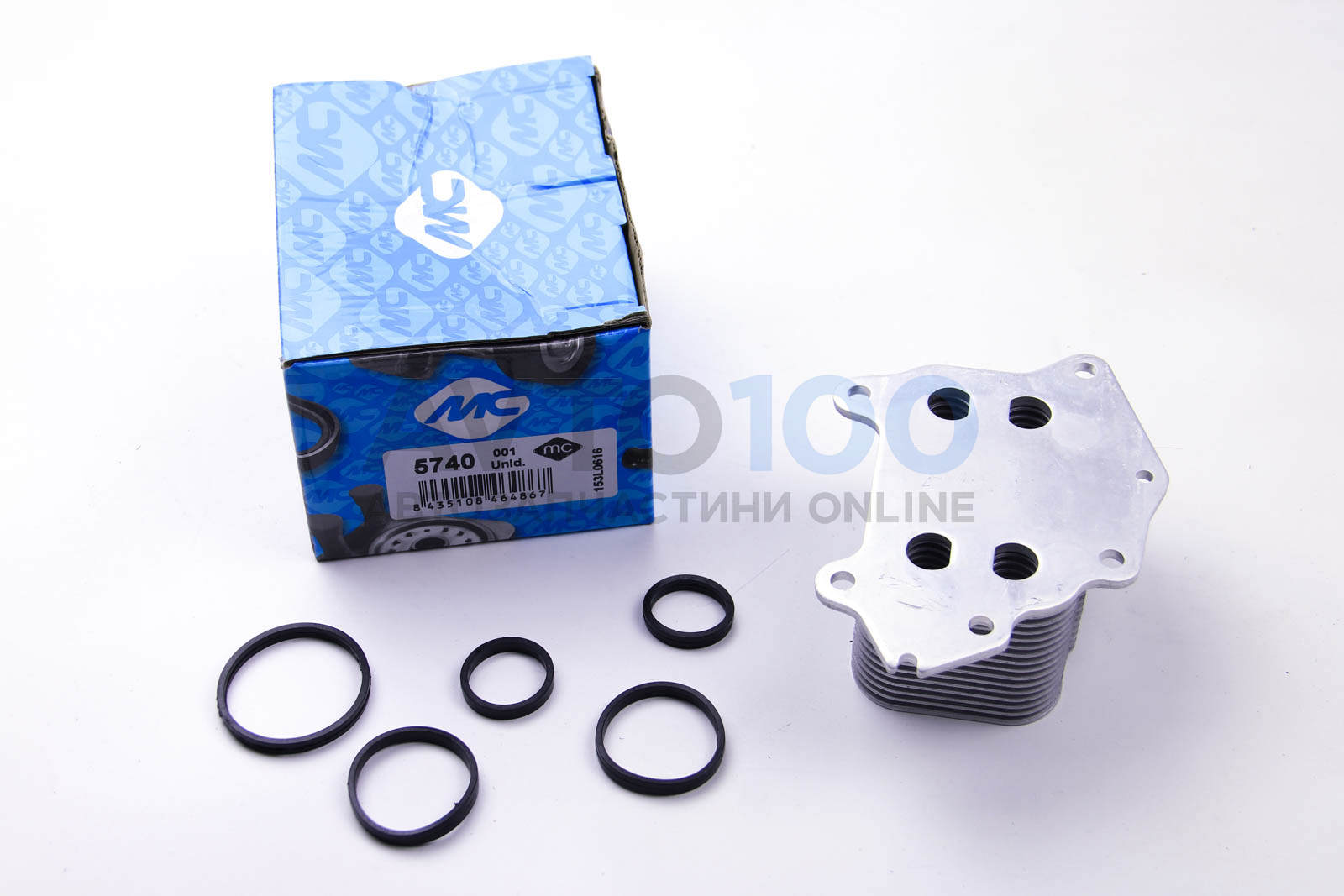 Радіатор масляний peugeot 206 1.6hdi (04-) (05740) metalcaucho