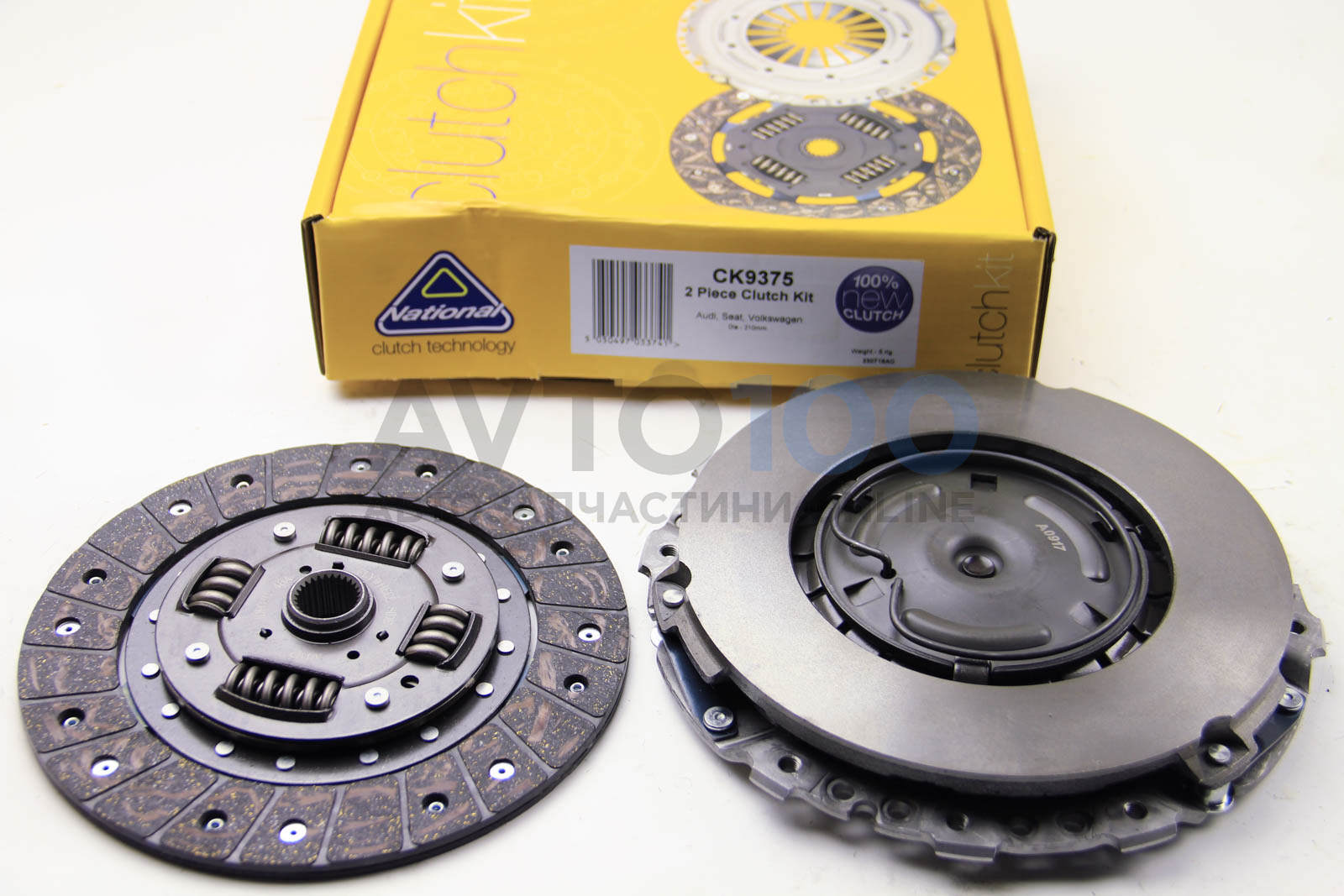 Комплект зчеплення Caddy II/Polo 1.6i/1.7SDI/1.9D/SDI (210mm