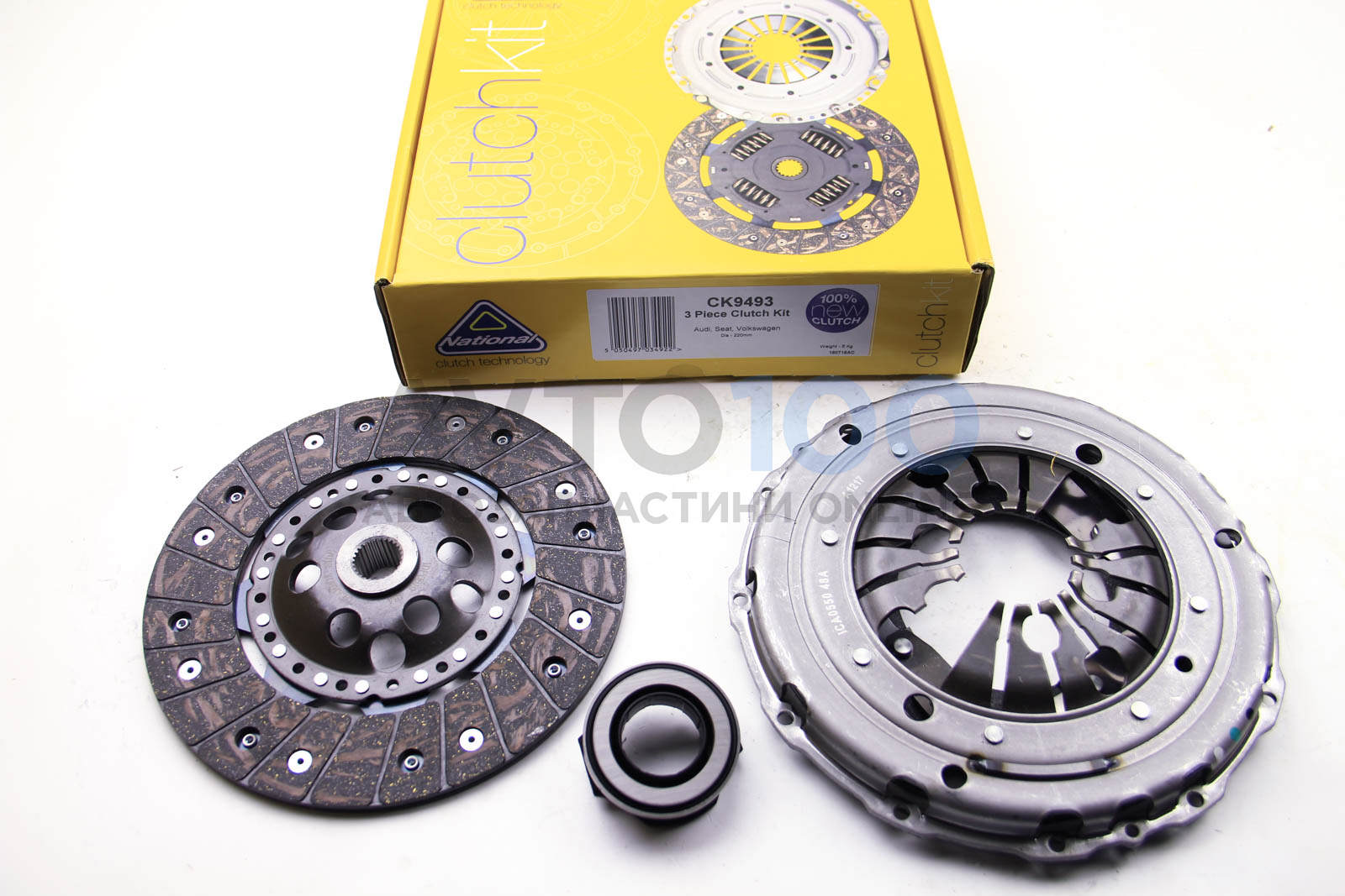 Комплект сцепления A3/Leon/Octavia/Golf 1.9 TDI 95-10 (220mm