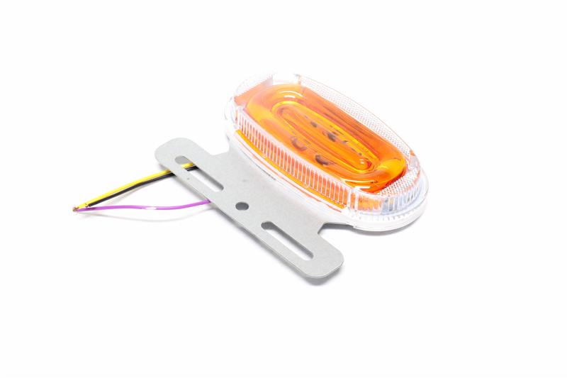 Ліхтар габаритний (жовтий) 9d led 24v (з біжучим поворотником, підсвічуванням борту) 