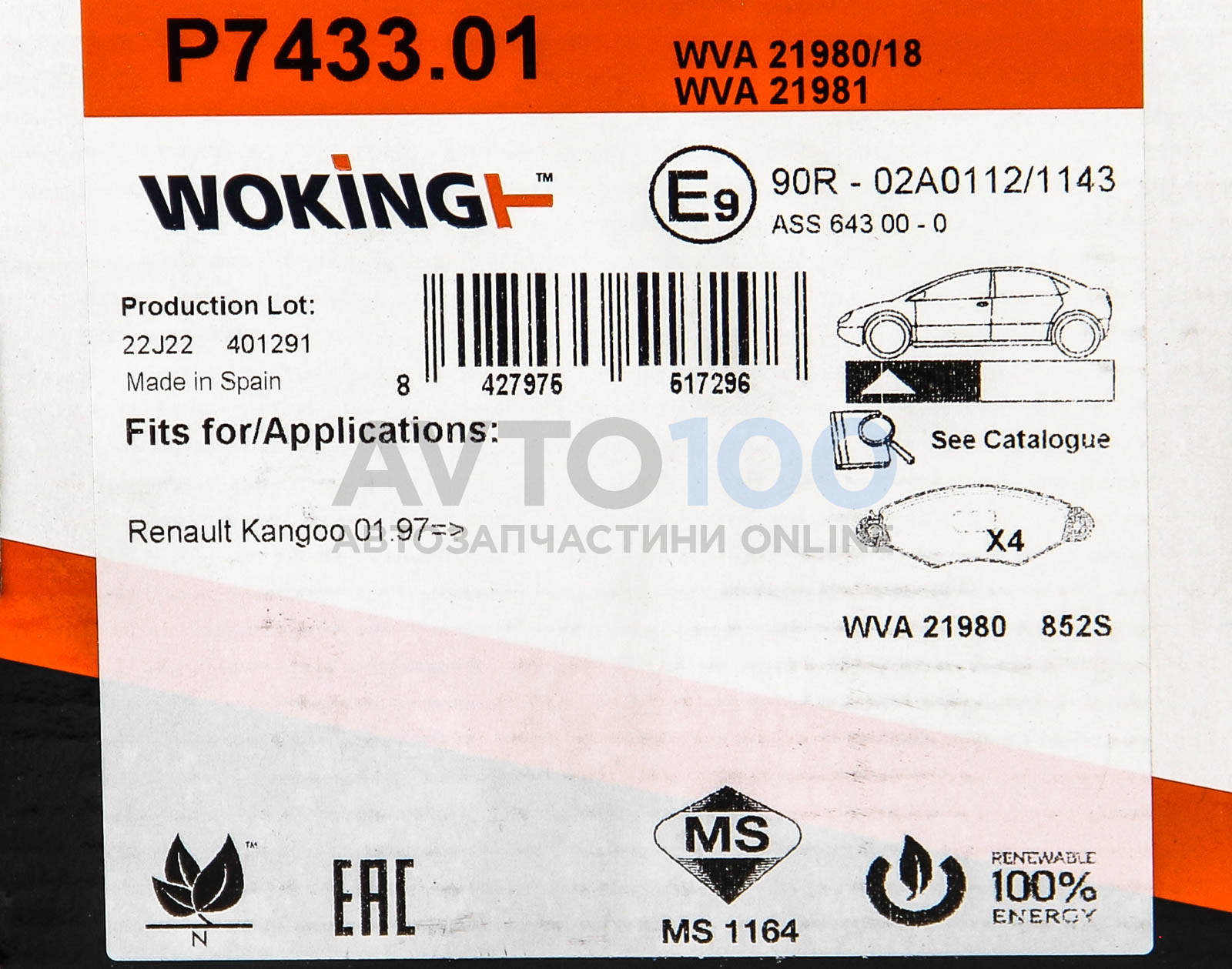 P743301 WOKING