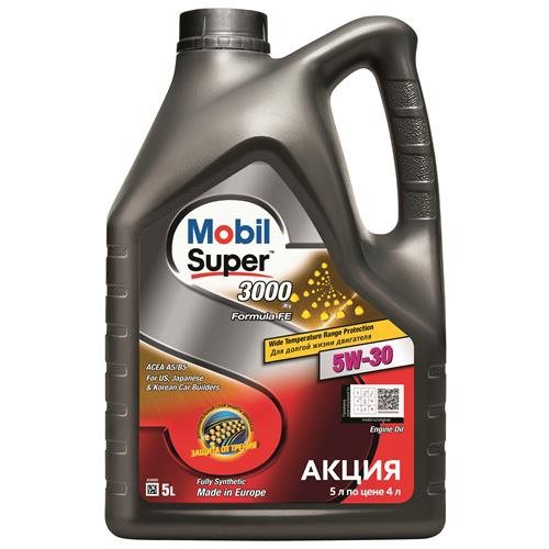 Олива моторна mobil super 3000 5w-30 formula fe 5л