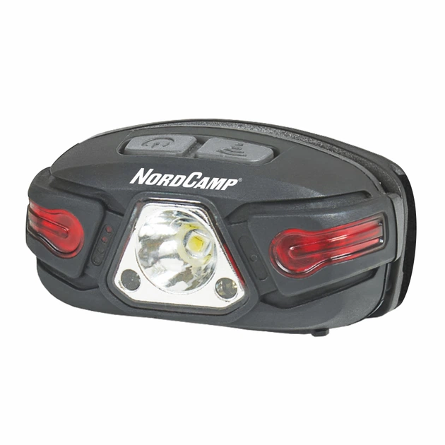 Фонарик налобный (250Lm, 5W LED, 850mAh, Sensor White/Red) NordCamp