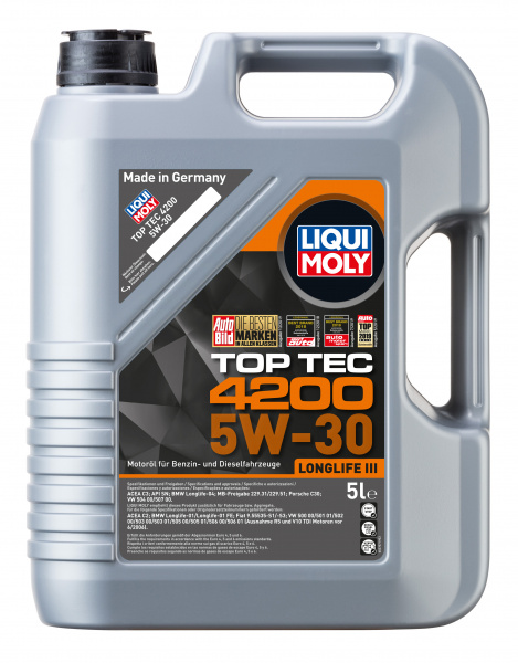 Олива моторна LIQUI MOLY top tec 4200 5w30 5л