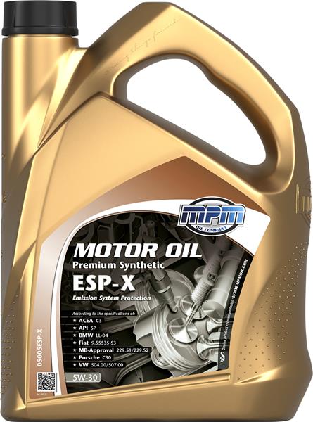 Олива моторна MPM Premium Synthetic ESP-X 5W30 5л