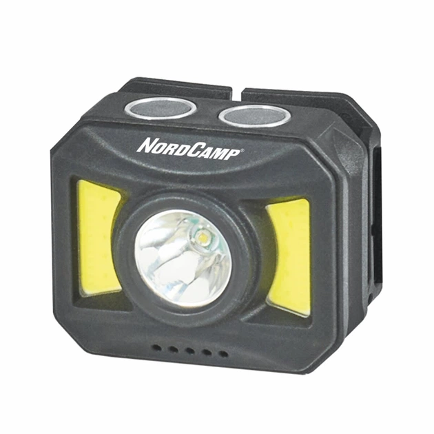 Фонарик налобный (150+140Lm, 3W + COB, 850mAh, White/Red) NordCamp