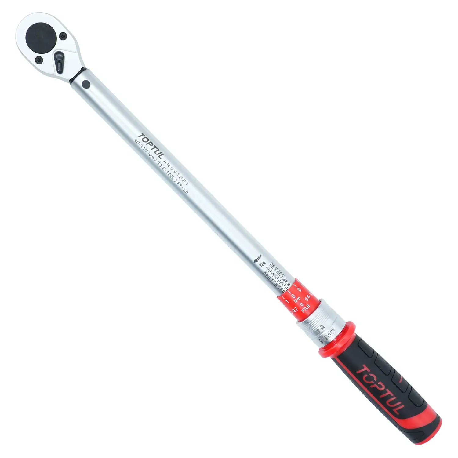 Ключ динамометричний 1/2"x525mm(L) 40-210Nm TOPTUL