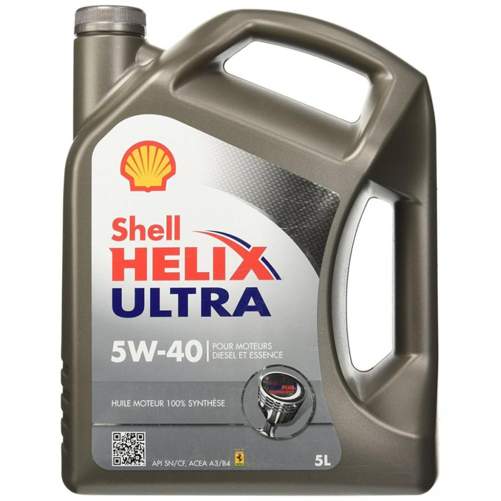 Олива моторна shell helix ultra sae 5w40 sn/cf 5л