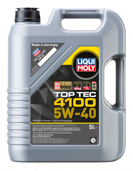 Олива моторна Liqui Moly top tec 4100 5w40 5л