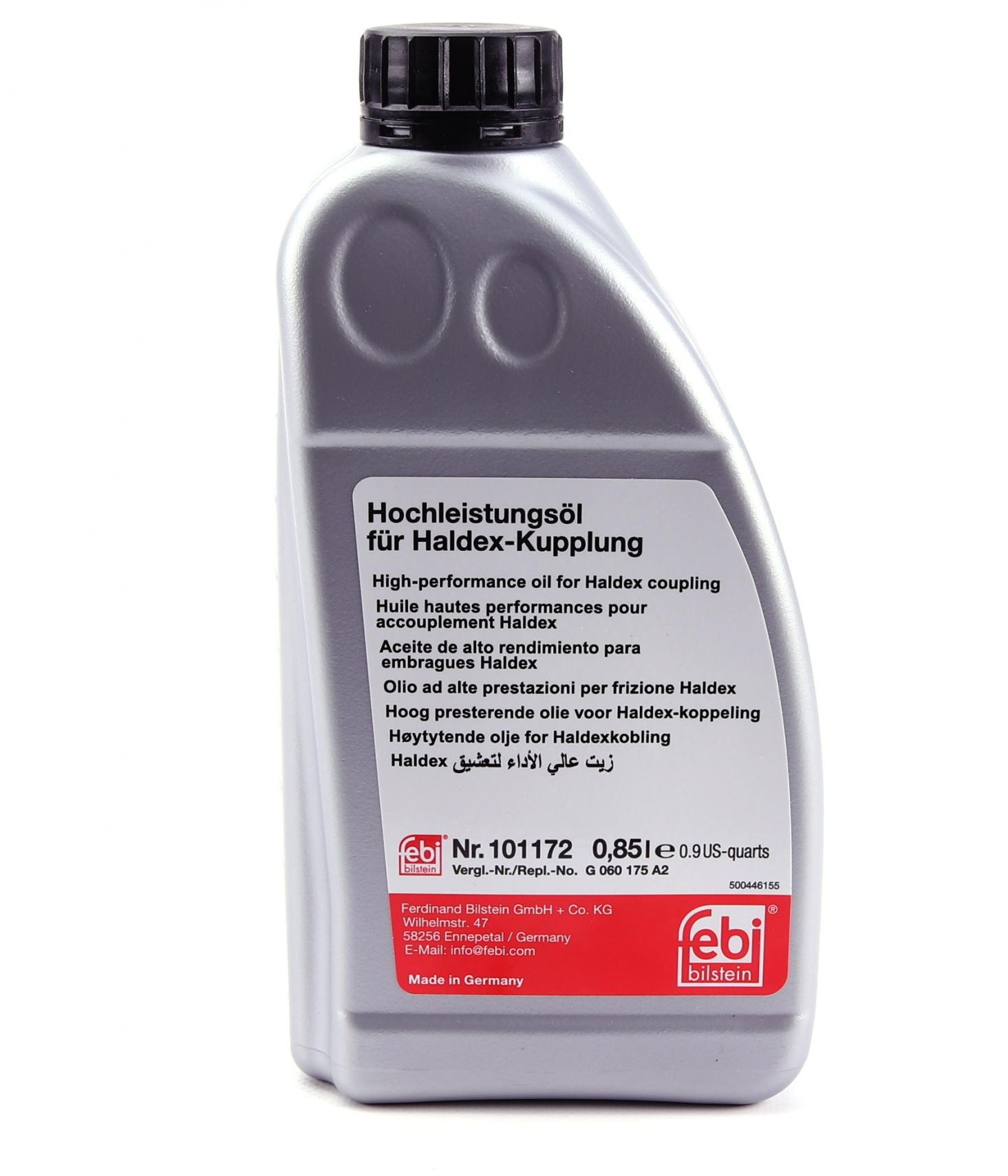 Олива трансмісійна для муфти haldex febi, 0,85л. жовта
