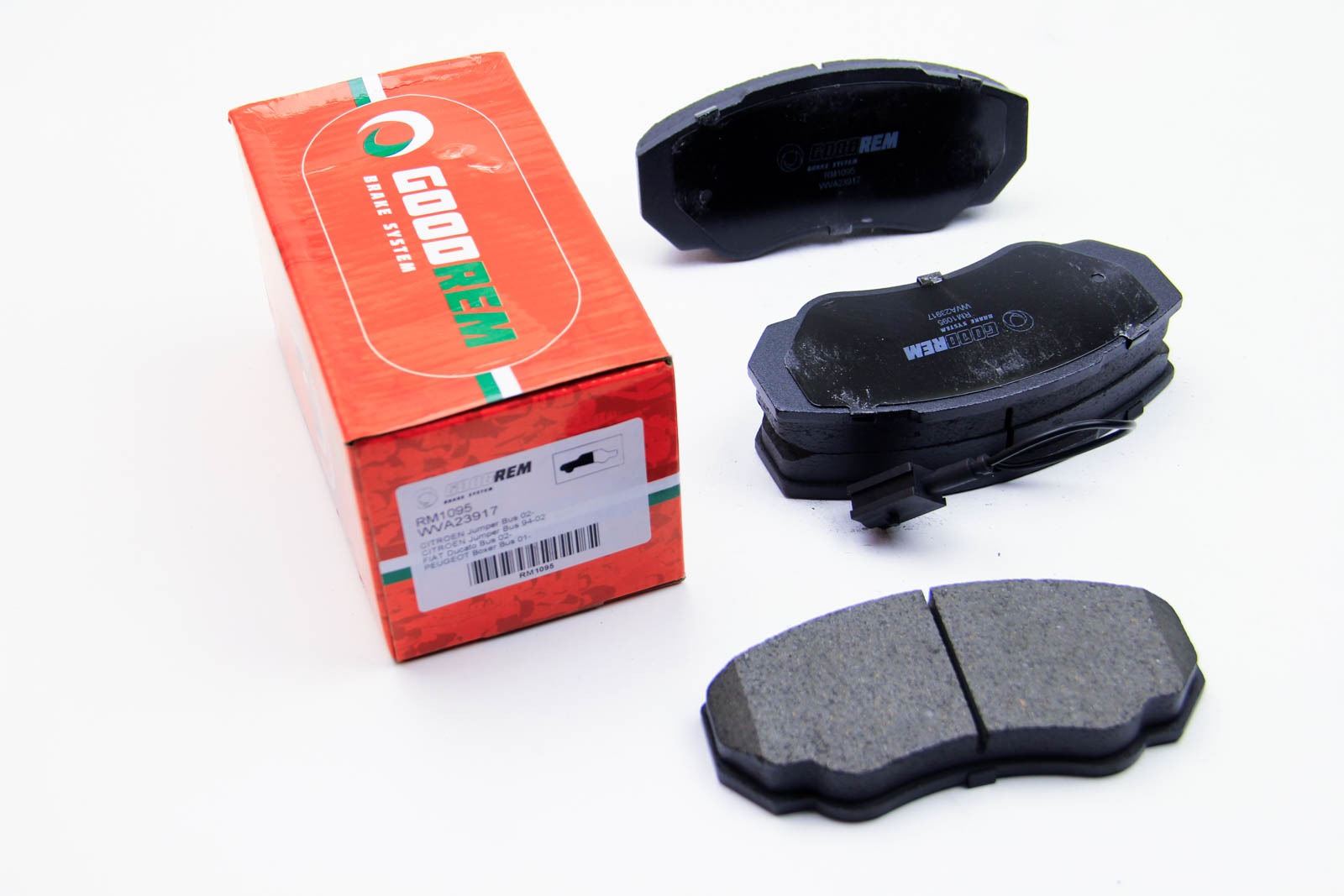 Тормозные колодки перед Ducato 01>/Boxer 02> (1.4t)
