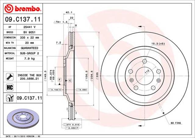 09C17411 BREMBO